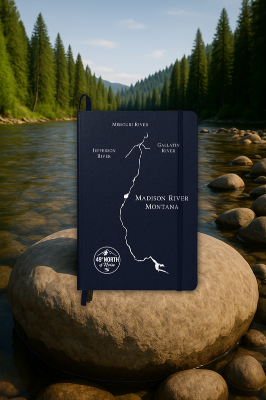 Ambassador Series | Madison River White Engraved Journal – 49° North of Noise™