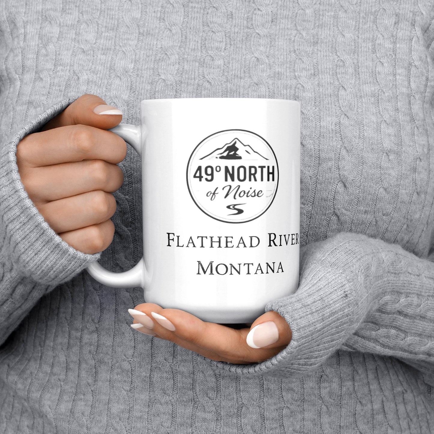 Montana Morning Mug – Flathead River Edition (15oz Ceramic)