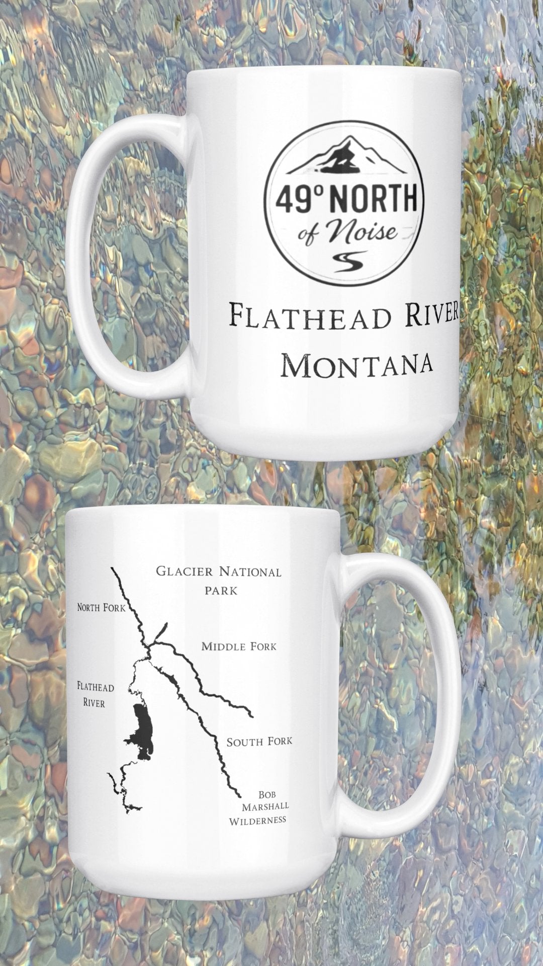 Montana Morning Mug – Flathead River Edition (15oz Ceramic)
