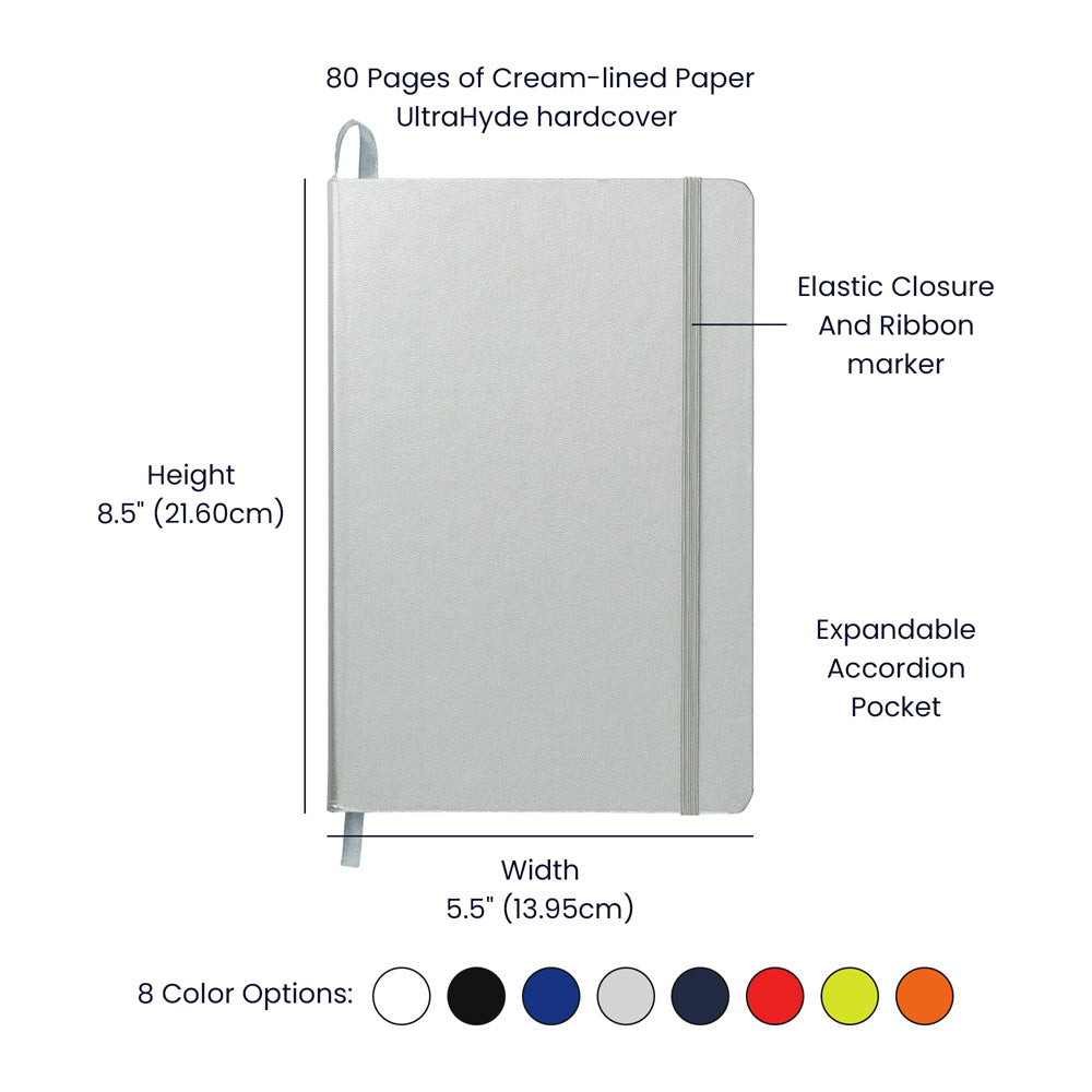 River’s Edge Journal – White Etched Hardcover UltraHyde Journal Outdoor Reflection