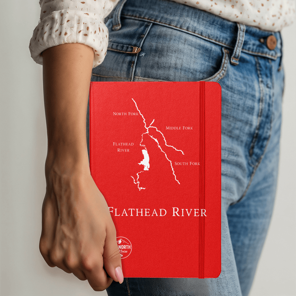 River’s Edge Journal – White Etched Hardcover UltraHyde Journal Outdoor Reflection