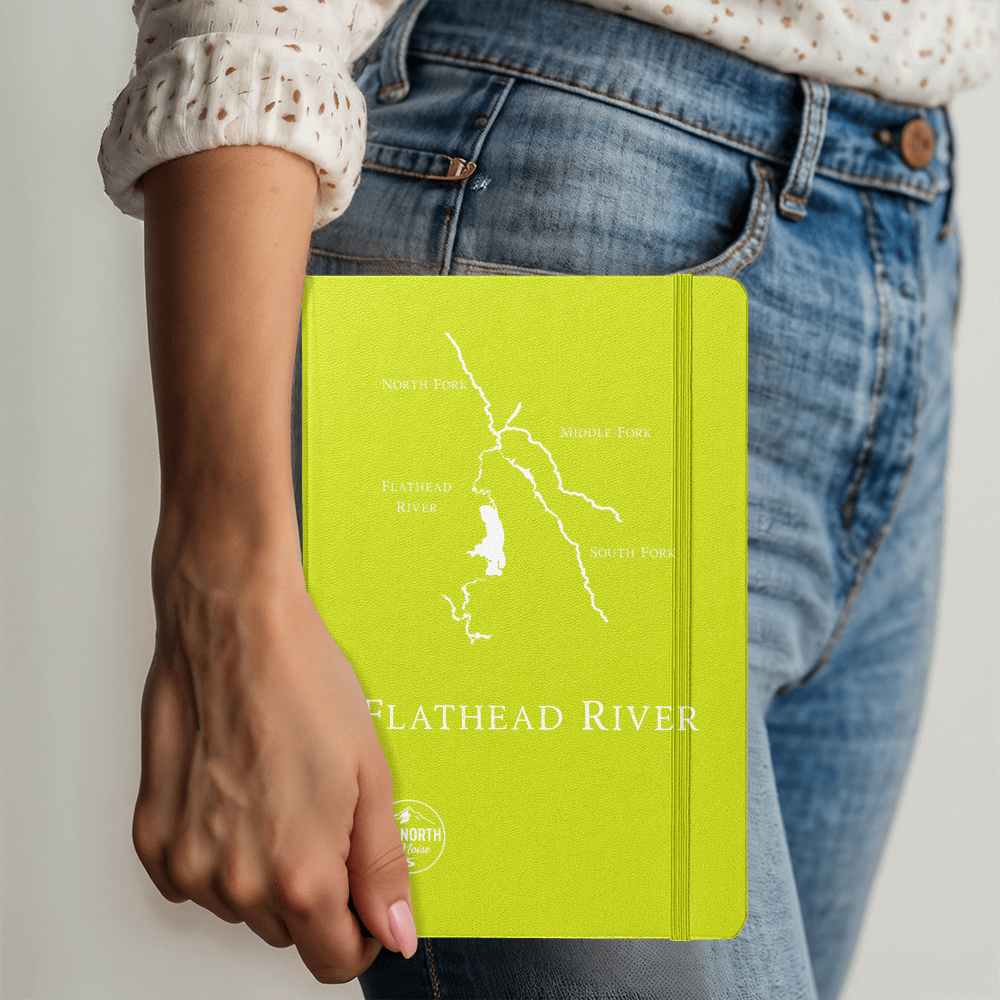 River’s Edge Journal – White Etched Hardcover UltraHyde Journal Outdoor Reflection