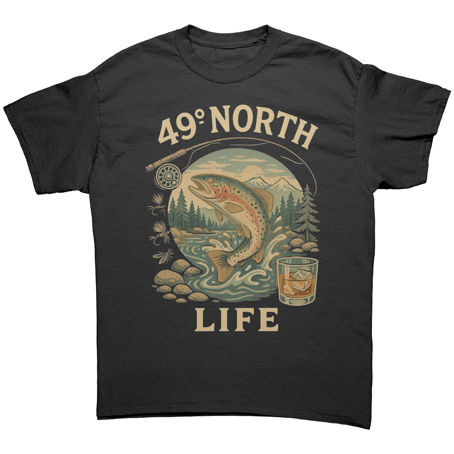 49_North_Lifestyle_Gear_T-shirt_Black_Front_Mockup.png