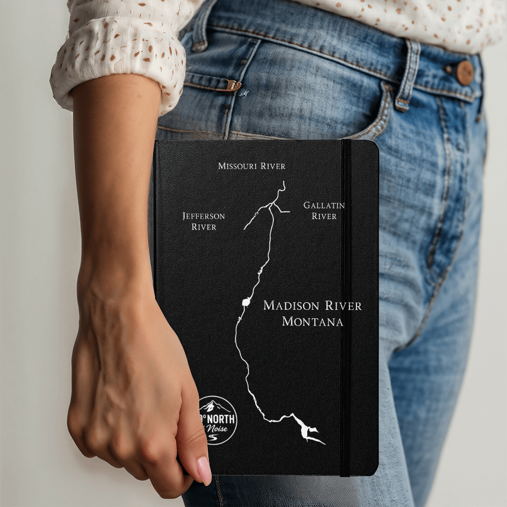 Ambassador Series | Madison River White Engraved Journal – 49° North of Noise™