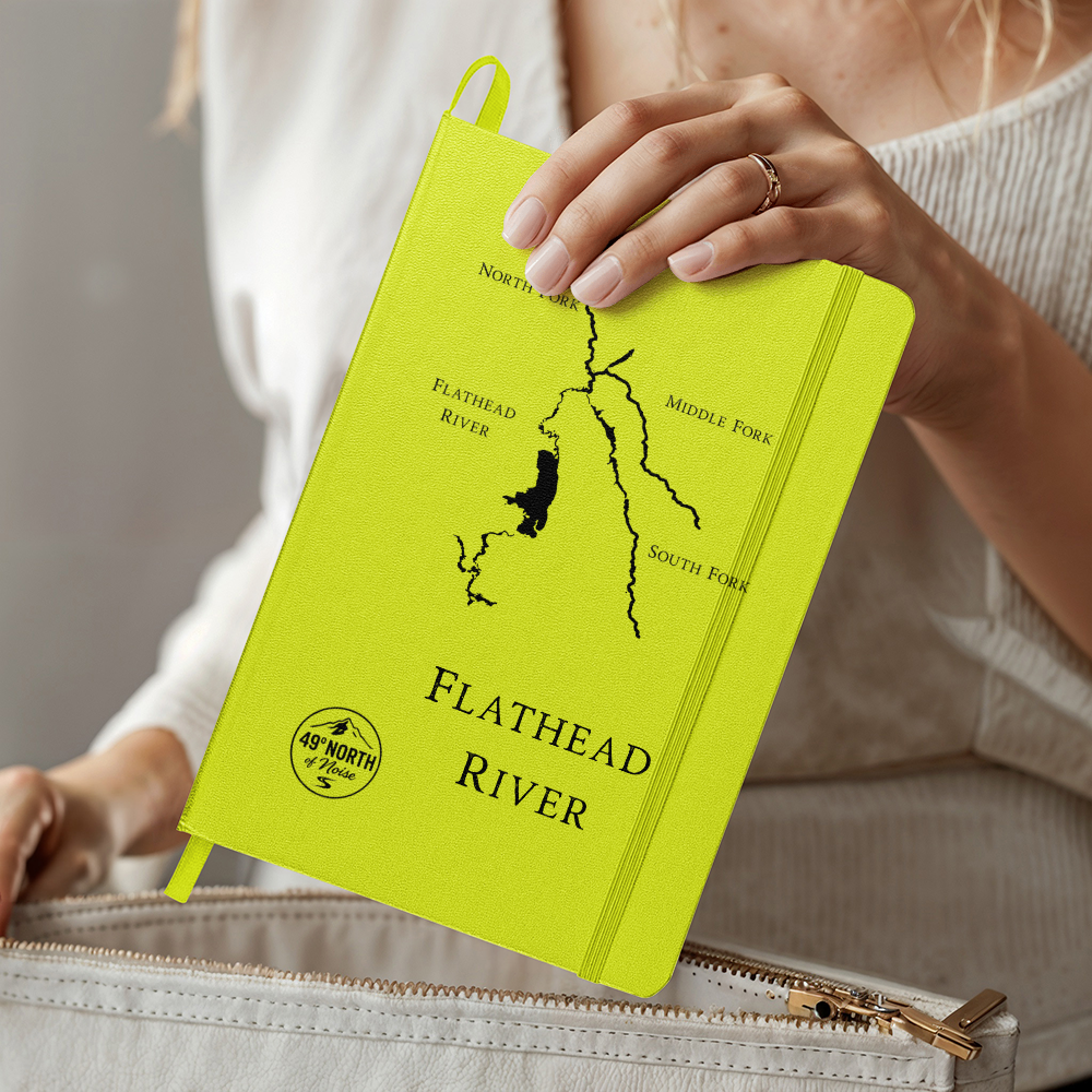 River’s Edge Ambassador Journal – Leatherette Hardcover with Black-Etched River Map