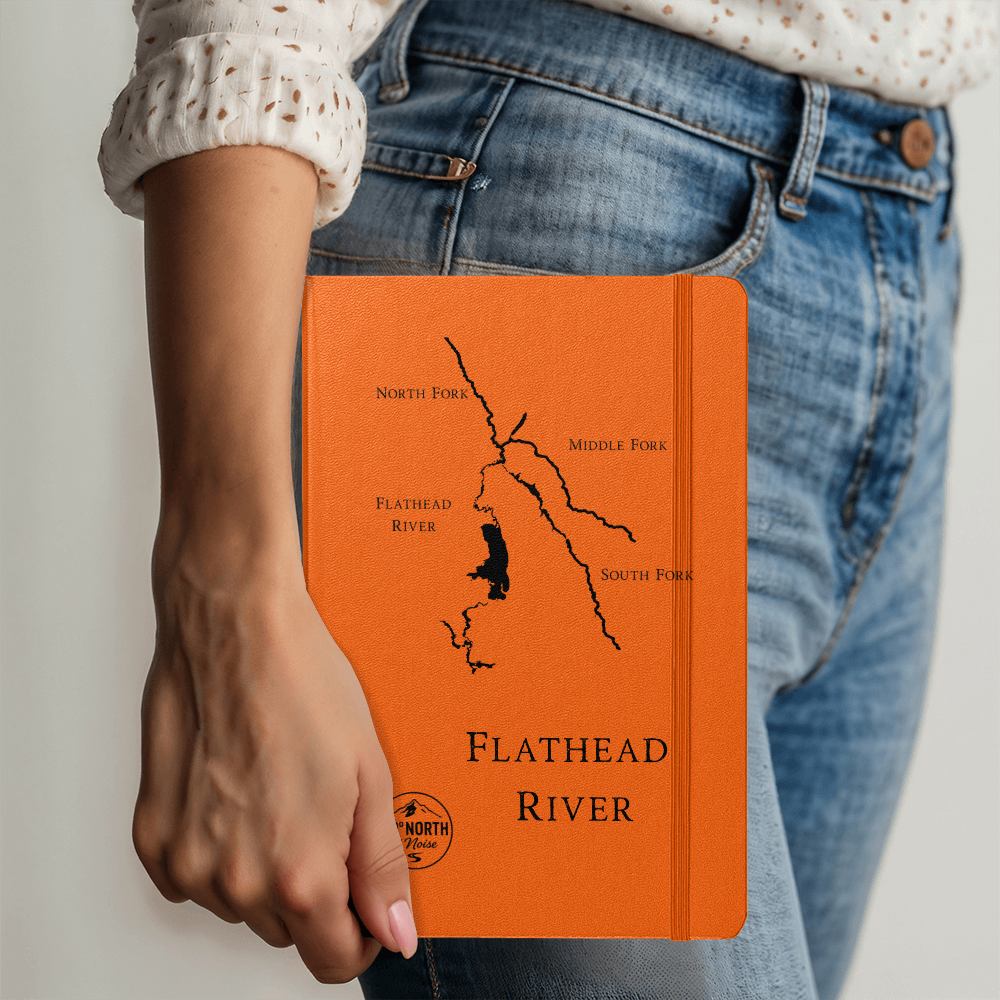 River’s Edge Ambassador Journal – Leatherette Hardcover with Black-Etched River Map