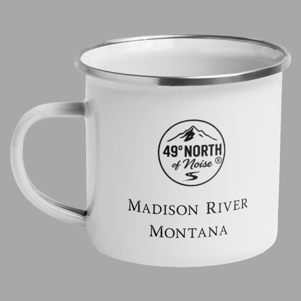 Madison River Edition | 49° North of Noise™ Enamel Camp Mug – 12oz