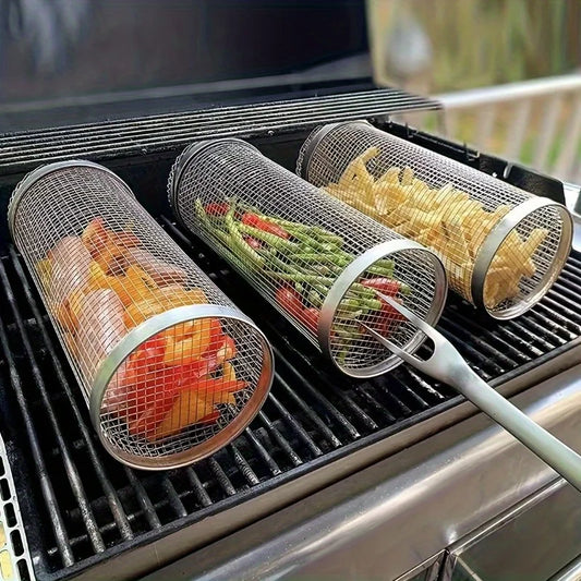 Ultimate Outdoor BBQ Cage – Portable Stainless Steel Grill Basket